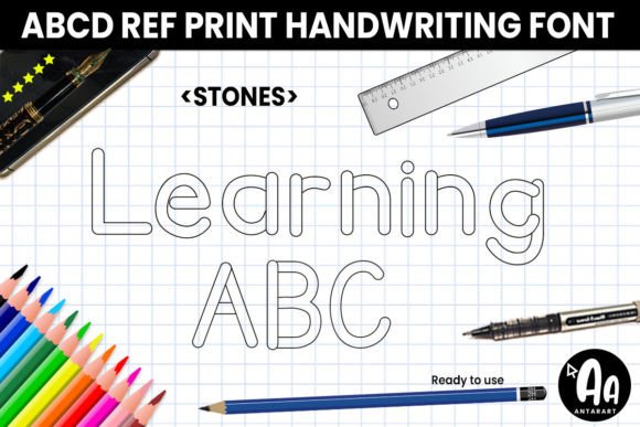 Abcd Ref Stones: The D’Nealian Display Font for Creative Projects