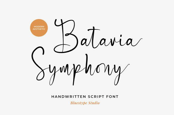 Batavia Symphony: The Modern Handwritten Font for Premium Design