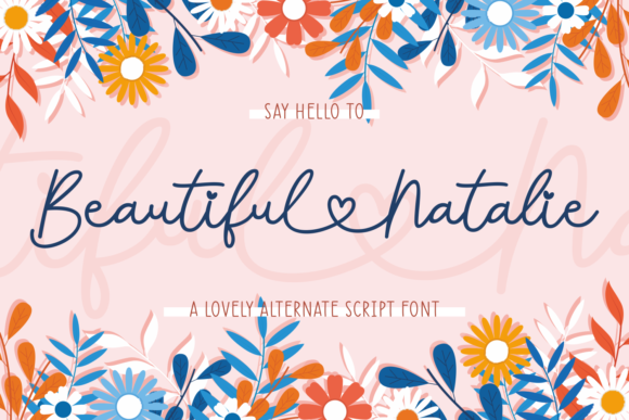 Beautiful Natalie: A Modern Calligraphy Font for Elegant Design
