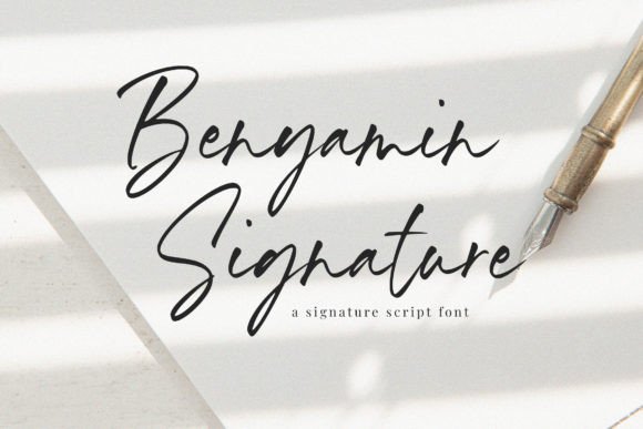 Benyamin Signature: A Handwritten Font for Authentic Branding