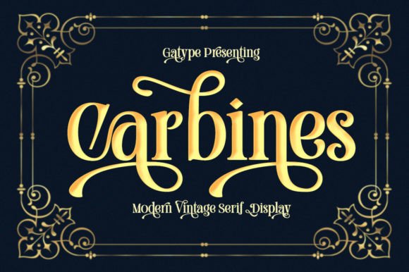 Carbines: A Retro Serif with a Modern Edge