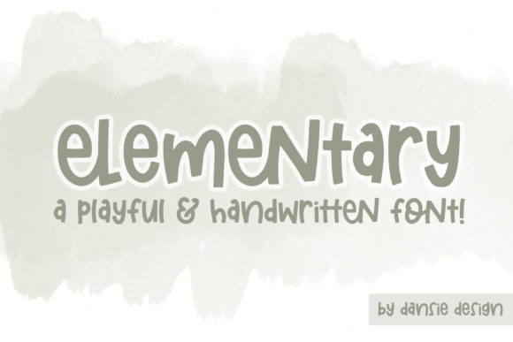 Elementary: The Playful Handwritten Font for Modern Creators