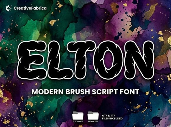 Elton: Command Attention with Rhythmic Brush Script Power