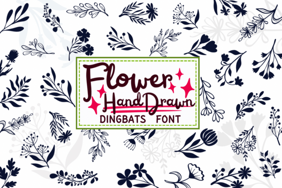 Flower Hand Drawn: A Creative Font for Sketched Designs