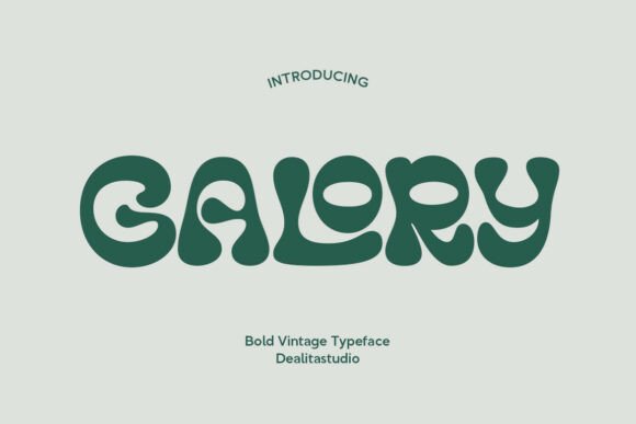 Galory: A Bold Retro Font for Modern Design