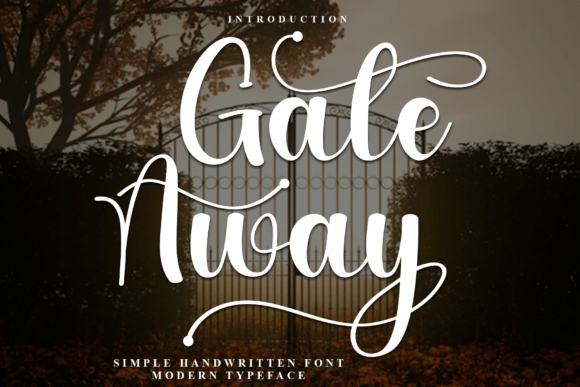 Gate Away: A Festive Typeface for Holiday Designs