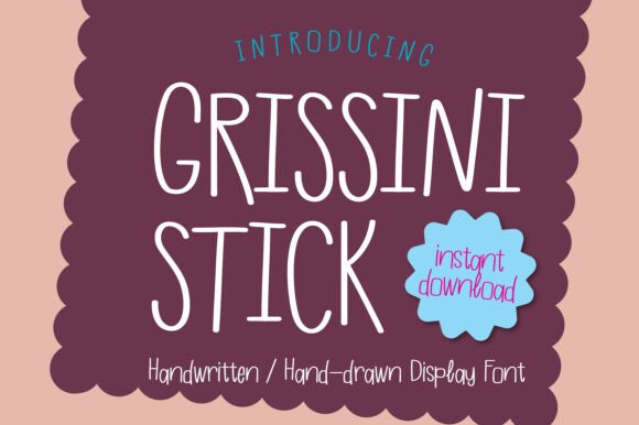 Grissini Stick: The Handwritten Font with a Warm, Bouncy Vibe