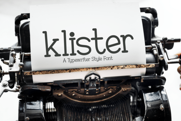 Klister: Capturing the Soul of a Typewriter in Your Design