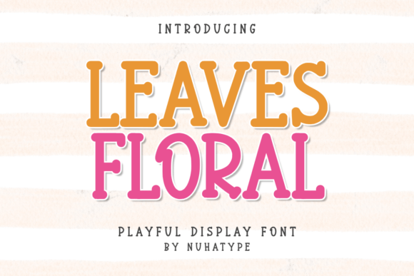 Leaves Floral: A Minimalist Font for Authentic Designs