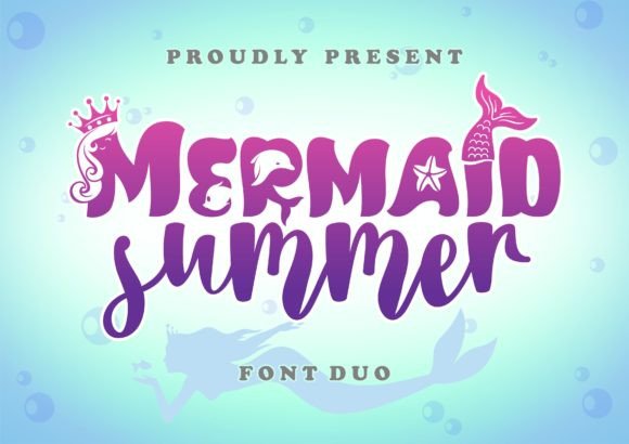 Mermaid Summer Duo: A Font Pairing for Ocean-Inspired Designs