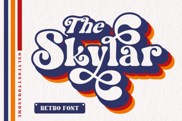 The Skylar: A Retro Bold Display Font for Modern Creators