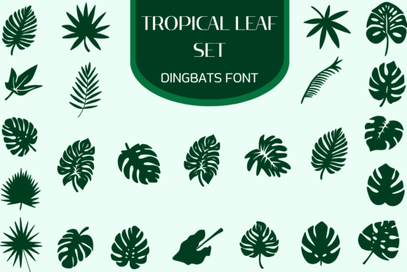 Tropical Leaf Set: A Dingbats Font for Instant Botanical Flair