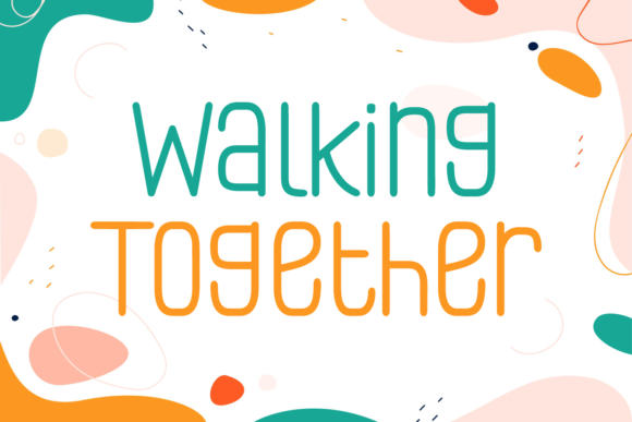 Walking Together: The Futuristic Font with a Playful Edge