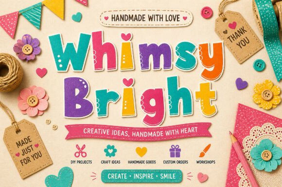Whimsy Bright: A Playful Font for Joyful Designs